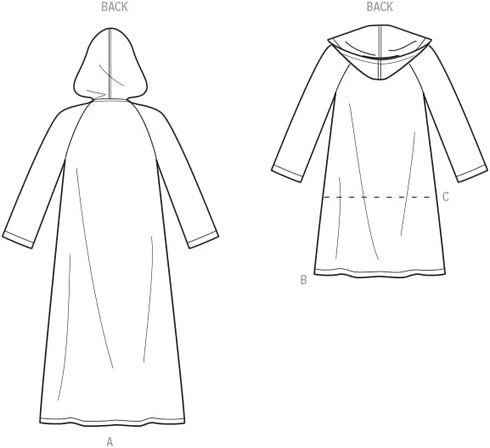 New Look Misses' Coat with Hood Sewing Pattern Packet, Design Code S9129, Sizes XS-S-M-L-XL, Multicolor...