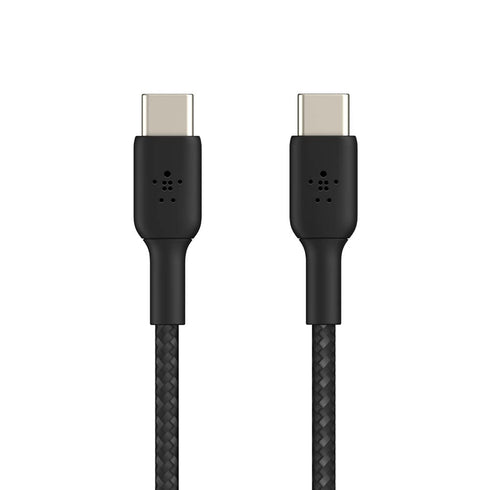 Belkin BoostCharge Braided USB-C to USB-C Cable (1M/3.3ft) for iPhone 15, iPhone 15 Pro, iPhone 15 Pro Max, iPhone 15 Plus, Galaxy S23, S22, Note1...