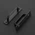 Ravinte Barn Door Handles 6 Pack Sliding Door Handle 6.3" Hole Center Barn Door Handles Black Cabinet Handles Door Pull Handle Zinc Alloy Door Pul...