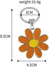 tenghong2021 Cute Daisy Keychain Bag Charm Floral Charm for Purse Keys Metal Keyring Gift for Women Flower Lovers Accessories...