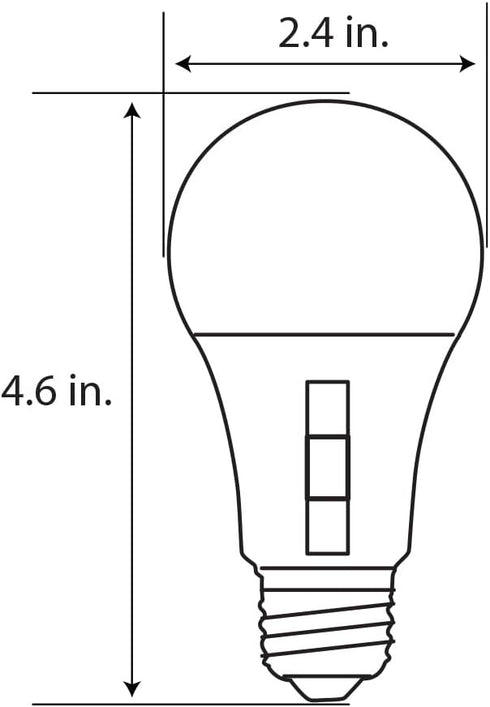 Feit Electric LED Three-Color Selectable, Built-in Dusk to Dawn Sensor Intellibulb - A19 with an E26 Medium Base Light Bulb - 60W Equivalent - 15 ...