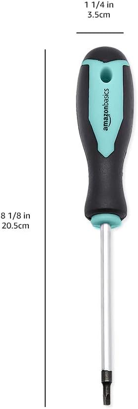 Amazon Basics 12-Piece Magnetic Screwdriver Set, ?7 x 2 x 14.8 inches, Turquoise...