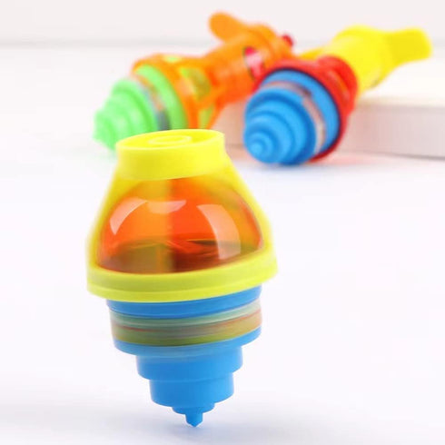 9Pack LED Light Up Spinning Tops with Gyroscope, LED Flashing Spinning Toys for Kids, Party Favors Goodie Bag Fillers Glow Dark Party Supply Bulk ...
