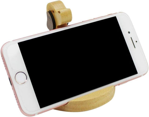 Cute Dog Cellphone Holder Stand Wooden Smartphone Desk Holder for All Mobile Phones Animal Phone Stand Desk Ornament...