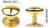 Set of 6 Modern Round Cabinet Hardware Knob Kitchen Drawer Dresser Handles Furniture Wardrobe Pull Gold Single Hole...