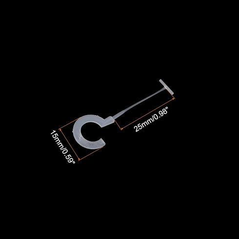 MECCANIXITY J Hook Standard Tagging Fasteners,Plastic Regular,Standard Label Gun Price Tagging Barbs for Garment Price Tag Label Tagging Barbs 25m...