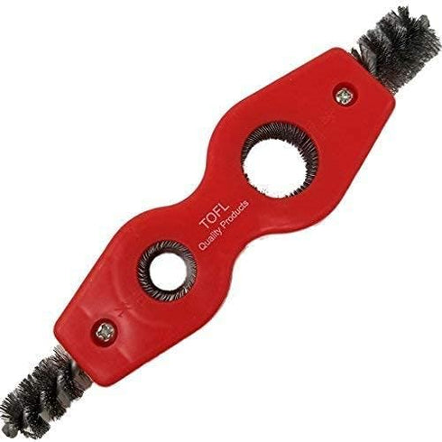 TOFL 4-in-1 Copper Pipe Cleaner | for Pipe Fittings and Tubing | Preps Pipes for Soldering...