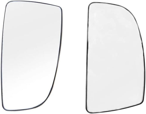 Rearview Mirror Glass BK3Z17K707B, Passenger Side Door Mirror Glass Lower Wing Mirror Glass, Compatible with Ford Transit 2014-2020 MK8 2015-2019 ...