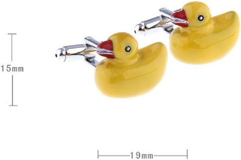 Rubber Duckie Duck Ducky Pair Cufflinks in a Presentation Gift Box & Polishing Cloth...