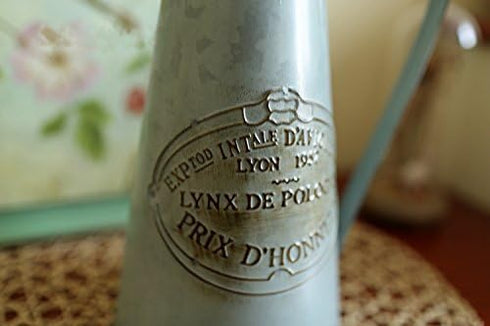 VANCORE Shabby Chic Large Metal Jug Flower Pitcher Vase...
