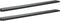 LC LICTOP Black Mount Finger Edge Pull Concealed Handle for Home Kitchen Door Drawer Cabinet 400mm/15.75" Length 320mm/12.6" Hole Distance 2Pcs...