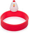 MSC International 89550 Doodle Doo, Nonstick 50666 Joie Eggy 3.5" Non-Stick Silicone Compact Egg Ring with Folding Handle, One Size, Red...