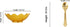 SATVIK 1 Pc 4 Inch Designer Gold Silver Plated Lotus Flower Dessert Dry Fruits Embossed Serving Bowl With Spoon Set Diwali Pujan Decortive Bhog Bo...
