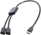 chenyang USB C OTG Cable,USB Type C 1 Male to 2 Female Dual Ports Hub Cable for Laptop PC & Mouse & Flash Disk...