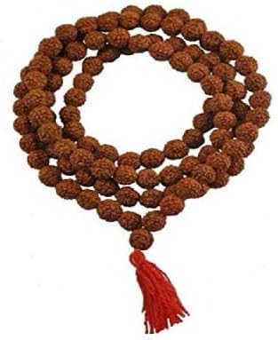 Nepali Rudraksha Mala with Certificate for Wearing and Japa Mala (5 Mukhi Mala, 108 Beads Mala)....