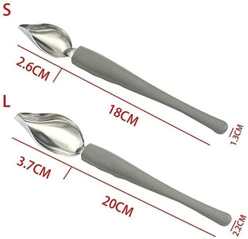 4 Pcs Culinary Drawing Decorating Spoons Set Drawing Decorating Spoon Plated Decorating Pencil Spoon Dessert Serving Decorating Spoon for Decorati...