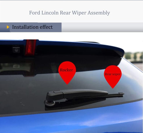 SIMPWIBLD Replacement for Ford Kuga 2013-2017/Ford Escape 2013-2018/Lincoln MKX 2016-2017 Rear Windshield Wiper Blade Arm Set, Easy to Install (se...