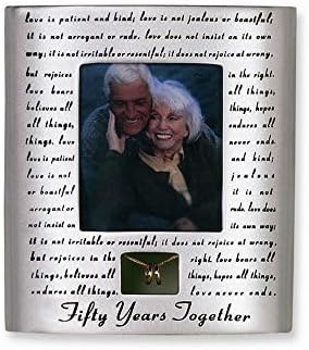 Roman Giftware Inc., Wedding & Anniversary, 7" H 50TH Anniversary Frame,Religious, Inspirational, Durable (1x6x7)...