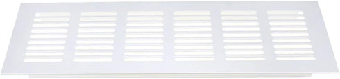Geesatis 2 Pcs Aluminum Alloy Door Air Vent Grille for Cabinet Shoe Cabinet Hardware Accessories Ventilation Cover, with Mounting Screws, Silver, ...
