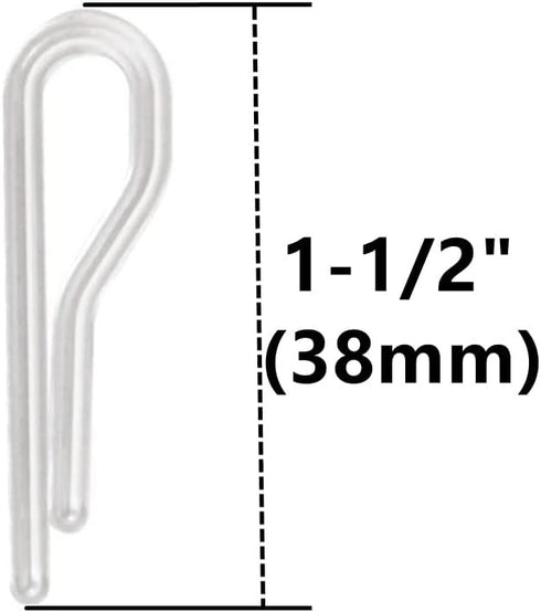 100pcs U Shape Clear Durable Plastic Alligator Clips Shirts Folding Ties Socks Pants Hold Garments in Place...