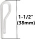 100pcs U Shape Clear Durable Plastic Alligator Clips Shirts Folding Ties Socks Pants Hold Garments in Place...