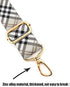 Wide Shoulder Strap Personalized Print Adjustable Replacement Belt Crossbody Canvas Bag Handbag-Scottish plaid, Yellow, Large...