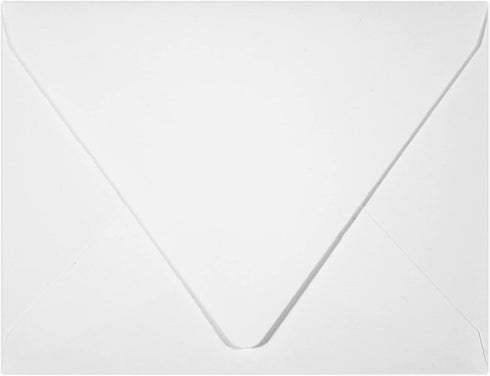 LUXPaper A2 Contour Flap Invitation Envelopes | 4 3/8" x 5 3/4" | White | 80lb. Text | 100% Recycled | 50 Qty...