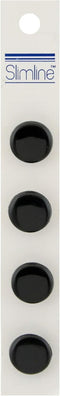 BERWICK OFFRAY Buttons Slimline, Black Shank 5/8" 4/Pkg...