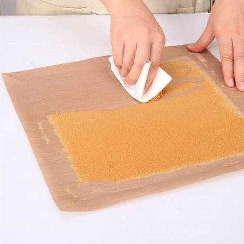 5 Pack Teflon Sheets for Baking, 12×16 Inch Reusable Baking Sheet Liners for Heat Press Transfer Sheet, Heat Resistant, Non-stick, Reusable, Cutta...