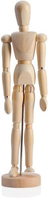 HSOMiD 12'' Artists Wooden Manikin Jointed Mannequin Perfect for Home Decoration/Drawing The Human Figure (A)...