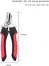 Small Dog Nail Clippers, Cat Nail Clippers, Suitable for Rabbits, Birds, Etc. (Red)...