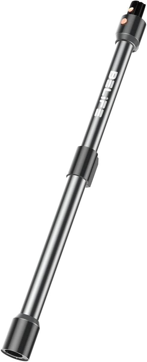 BelifeRetractable Metal Tube, Extensible Wands, Telescopic Rod for Black Belife S10 Cordless Stick Vacuum Cleaner, 17.6inch-25.5inch Extender Stic...