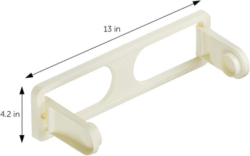 DecorRack Wall Mount Paper Towel Holder for Kitchen and Bath, Flexible Shatterproof -BPA Free- Plastic, Vertical or Horizontal Mount, Under Cabine...