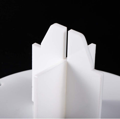 Yoseng 10 Hole Craft Brush holder,Acrylic Spinning Storage Caddy Drying Rack Storage for Oval Ink Blending Brushes (White)...