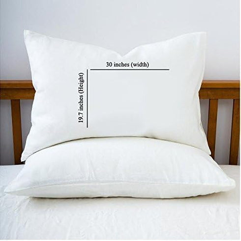 Signatives I Like her Butt I Like his Beard Pillow Cases - White Pillow Cover – Bedroom Decor - Set of 2 - Couples Pillowcases - Couples Gifts - P...