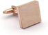 Brushed Square Rose Gold Cufflinks...