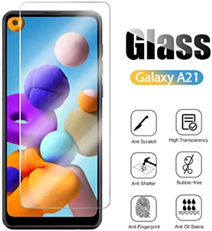 VIESUP for Samsung Galaxy A21 Screen Protector Tempered Glass, 9H Hardness HD Anti-Scratch Screen Protector Protective Film for Galaxy A21 [2-Pack...