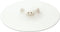 K900 Pig Drop Lid, Large, 8.5 inches (21.5 cm), Silicone/White, Heated/Microwave/Dishwasher Safe...
