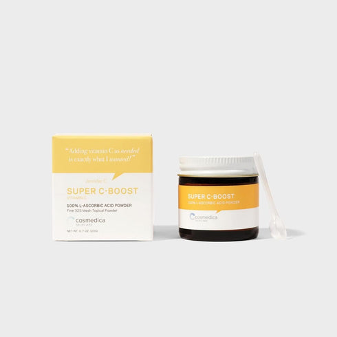 Cosmedica Skincare 100% L-Ascorbic Acid Powder- Vitamin C for Face, Custom Boost for Facial Serums, Hyaluronic Acid Serum, Moisturizer, Night Crea...