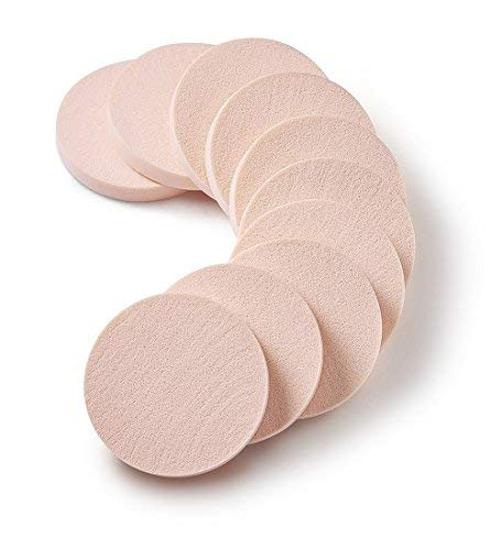 KOOBA 20pcs Makeup Powder Round Sponges Latex Free Disposable Beauty Blender Foam Cosmetic Applicator Facial Puffs for Flawless Foundation, Sensit...