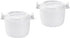 Microwave Rice Cooker Rice Steamer:2pcs Round Microwave Food Container Microwaveable Rice Pasta Cooker Microwave Rice Steamer for Rice Chicken Pas...