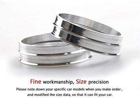 DCVAMOUS Alloy Aluminum Wheel Hub Centric Rings 67.1 to 60.1 - Set of 4 Hubcentric Rings - Performance Spigot Hubrings for 60.1mm Vehicle Hub with...