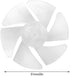 10Pcs Mini Plastic Fan Blades Small Power Hair Dryer Fan Leaves Motor Accessories Replacement...