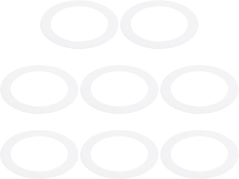 PATIKIL Goof Rings Inner Diameter 3.98", Outer Diameter 5.51", 8 Pcs Metal Goof Rings Cover Recessed Light Trim for Ceiling Wall Fixtures Can Ligh...