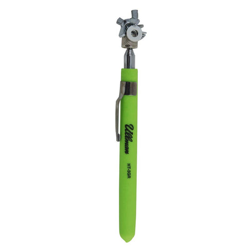 Ullman Devices Devices HT-5GR Pocket Magnetic Pick-Up Tool with Power Cap, Lifts 2-1/2 lb, 5-1/2" to 25-1/2" Length, Neon Green...