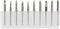 10Pcs Rotary Burr Set, 1/8 inch Shank Carbide Double Cut Carving Bits Tools for Grinder Drill, Woodworking, Metal Polishing, Engraving, Drilling...