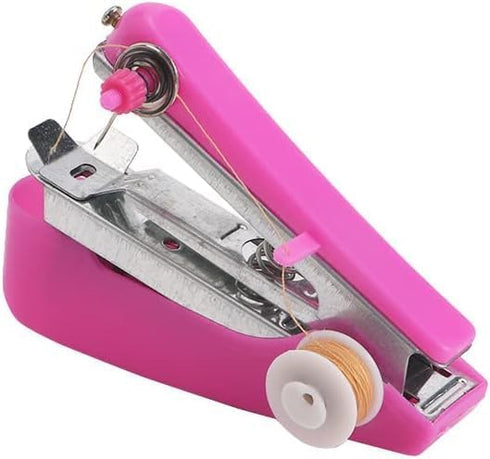 Handheld Sewing Machine,Portable Heavy Duty Mini Manual Sewing Machine, for Fabrics, Clothes, DIY Needlework Handy Stitch Quick Repair Tool (Rando...