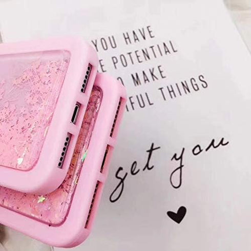 iFunny Case for iPhone 7 Plus/8 Plus Case,Cute 3D Cartoon Animal Quicksand Unicorn Bling Stars Soft Kawaii Phone Case for iPhone 6Plus 6s Plus 7Pl...