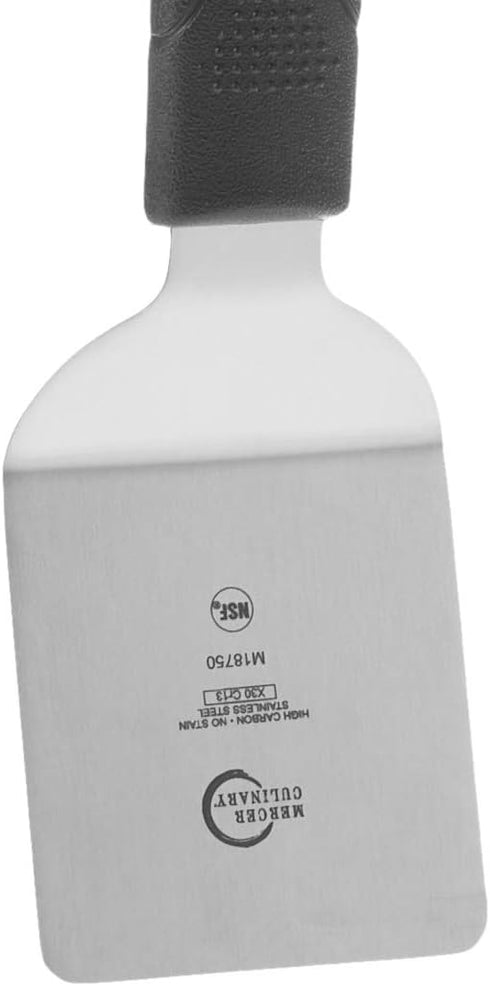 Mercer Culinary Millennia Mini Turner/Spatula, 2.5 Inch x 2.5 Inch Blade, Black Handle...