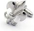 Fleur De Lis Cufflink and Tie Bar/Clip Set (Silver)...